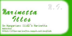 marinetta illes business card
